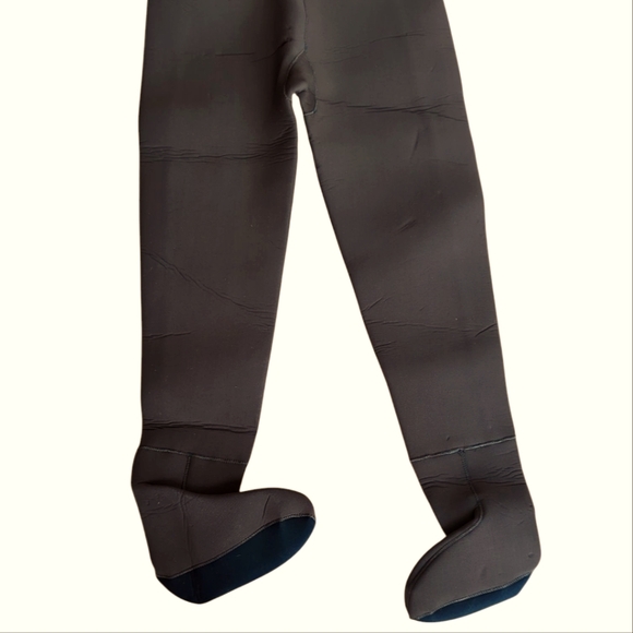 Cabela's Fishing Neoprene Chest Waders Bib Footed Stocking Overalls ML Brown - Picture 8 of 16